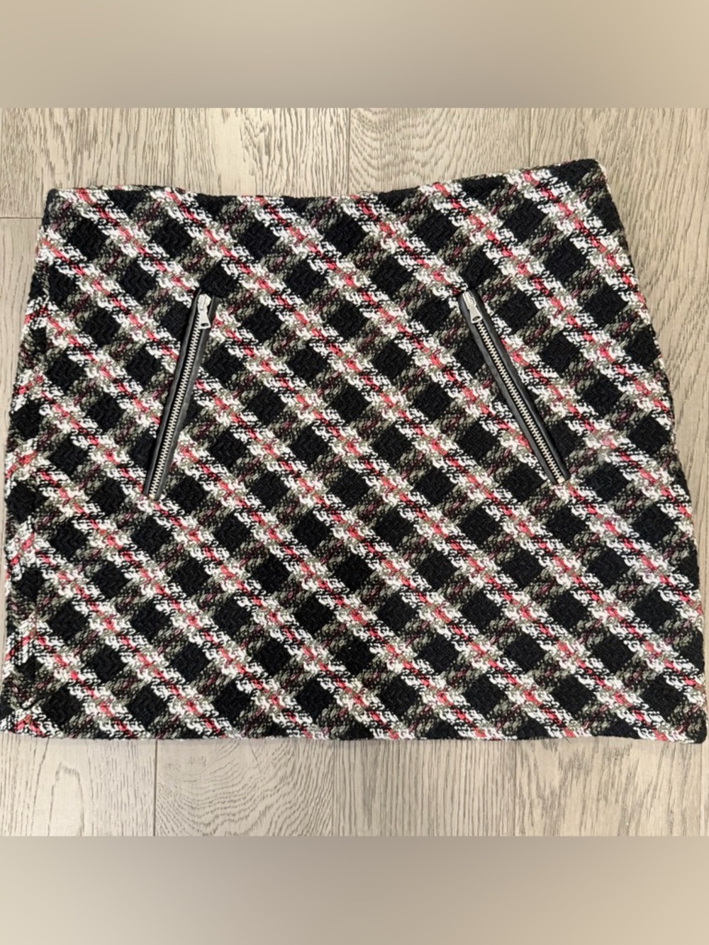 Zara Textured Tweed Mini Skirt NWOT